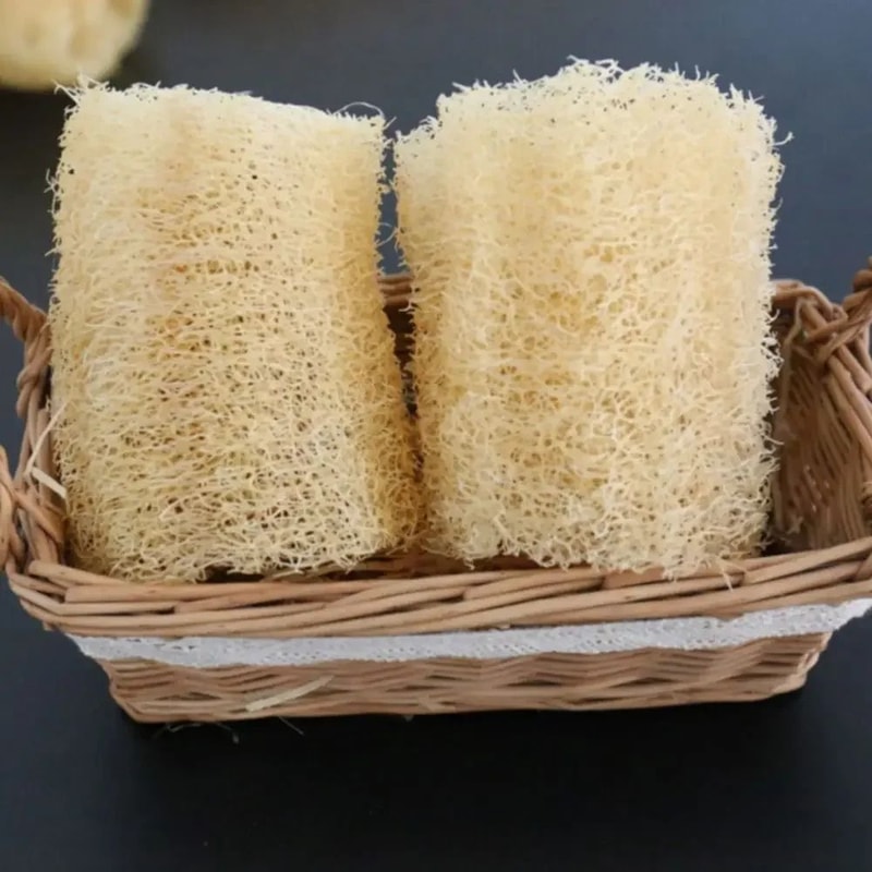 Natural Loofah Luffa Sponge Long PlantBased Dishwashing Bath Scrubber NonStick Safe Super Absorbe 6