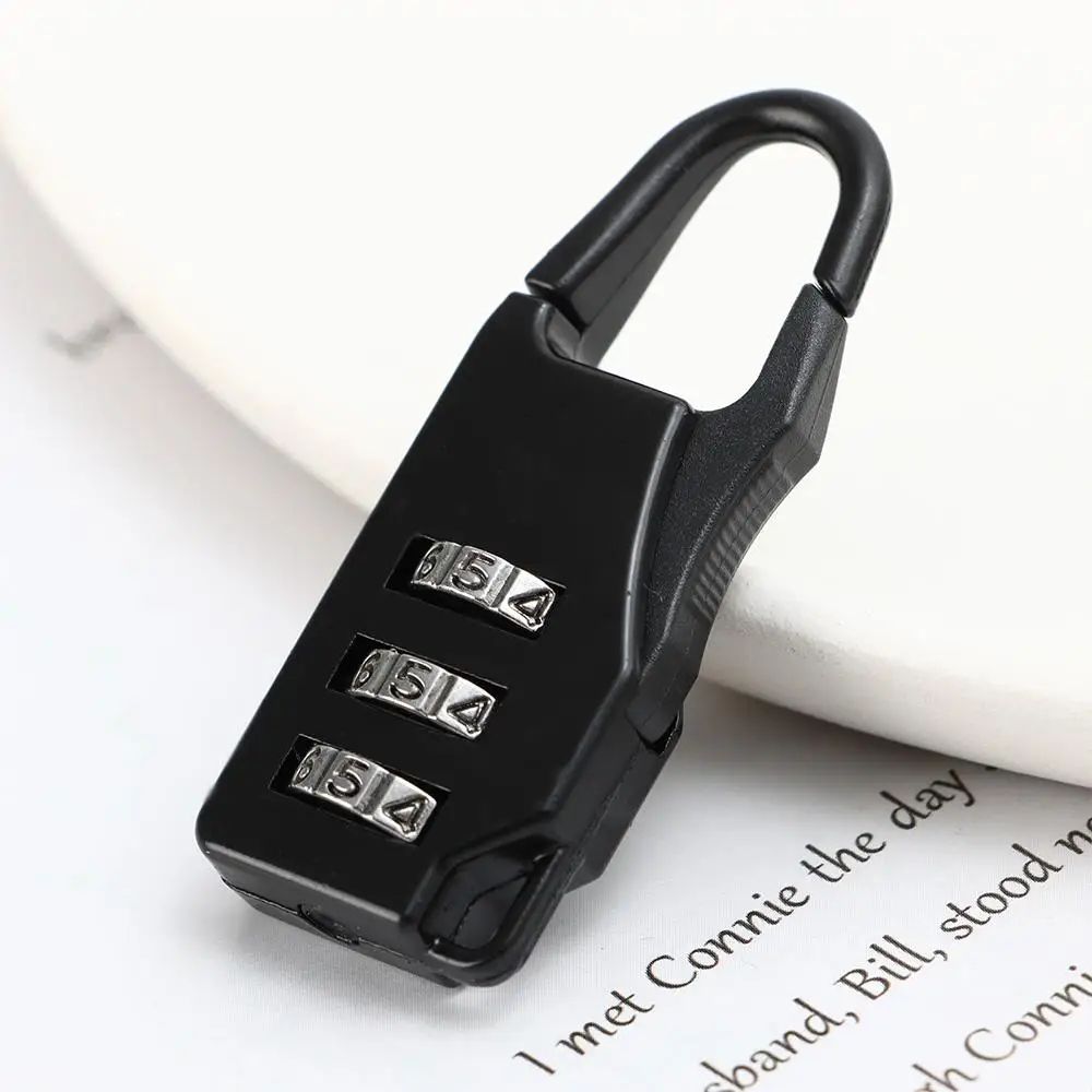 Mini Alloy Combination Code Number Lock Padlock Luggage Lock For Zipper Bag Backpack Handbag Drawer 3