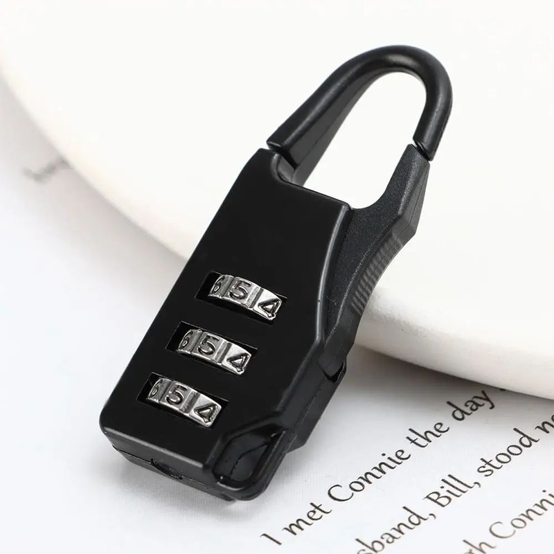 Mini Alloy Combination Code Number Lock Padlock Luggage Lock For Zipper Bag Backpack Handbag Drawer 3