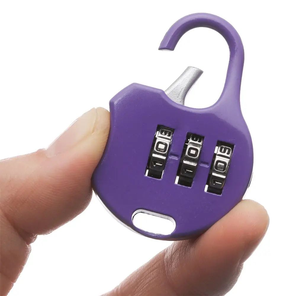 Mini Alloy Combination Code Number Lock Padlock Luggage Lock For Zipper Bag Backpack Handbag Drawer 4