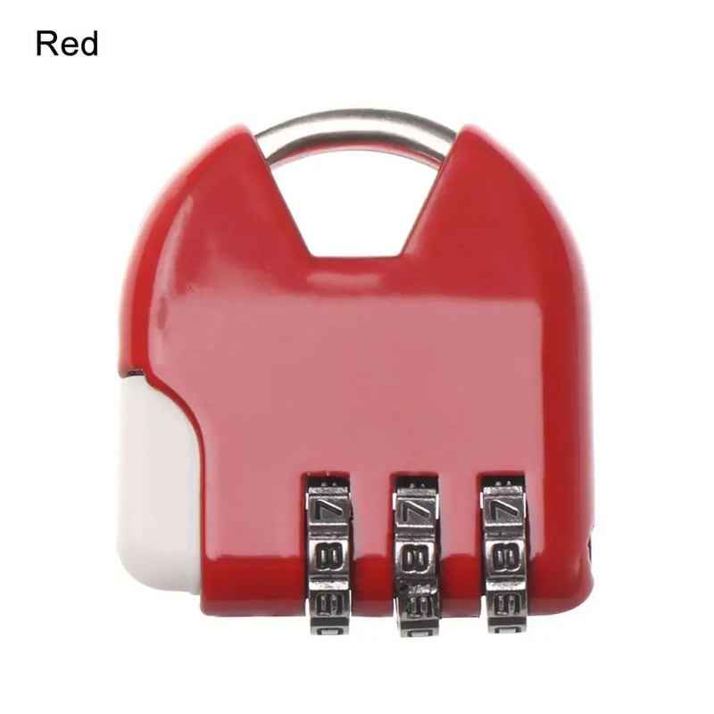 Mini Alloy Combination Code Number Lock Padlock Luggage Lock For Zipper Bag Backpack Handbag Drawer 22