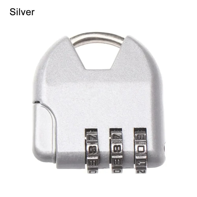Mini Alloy Combination Code Number Lock Padlock Luggage Lock For Zipper Bag Backpack Handbag Drawer 23