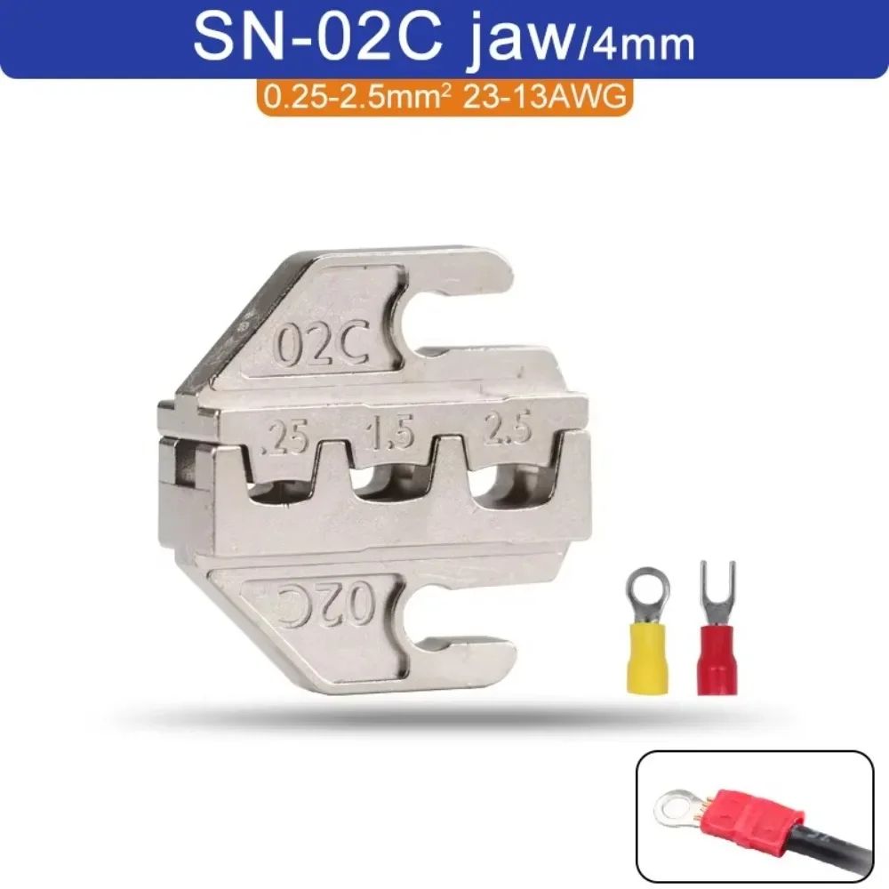 SNSeries Alloy Crimping Pliers 4mm Jaw Precision Terminal Crimper Tool For Wire Connectors Ratche 9