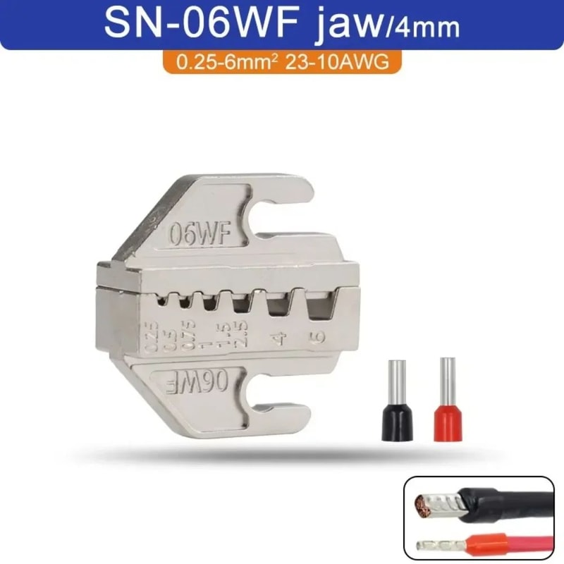 SNSeries Alloy Crimping Pliers 4mm Jaw Precision Terminal Crimper Tool For Wire Connectors Ratche 11