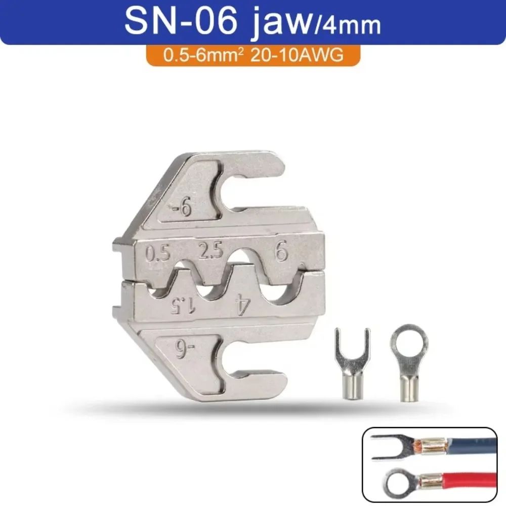 SNSeries Alloy Crimping Pliers 4mm Jaw Precision Terminal Crimper Tool For Wire Connectors Ratche 12