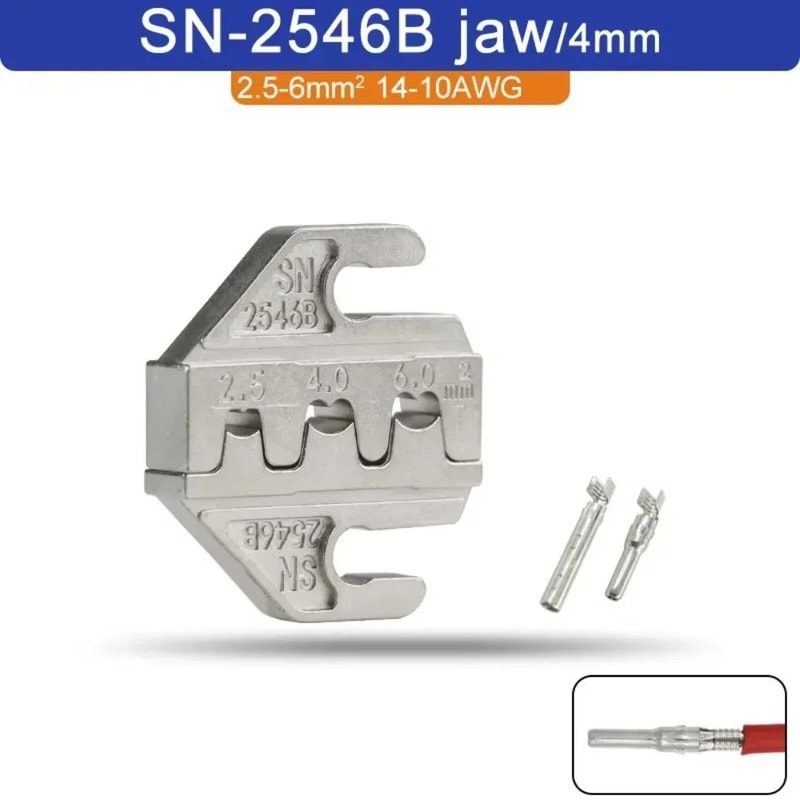 SNSeries Alloy Crimping Pliers 4mm Jaw Precision Terminal Crimper Tool For Wire Connectors Ratche 13