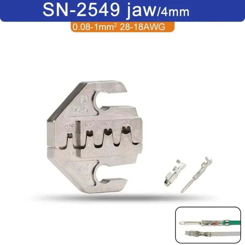 SNSeries Alloy Crimping Pliers 4mm Jaw Precision Terminal Crimper Tool For Wire Connectors Ratche 14