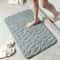 NonSlip Cobblestone Bath Mat Thick Soft Absorbent Bathroom Rug For Shower Tub QuickDry Floor Mat 9