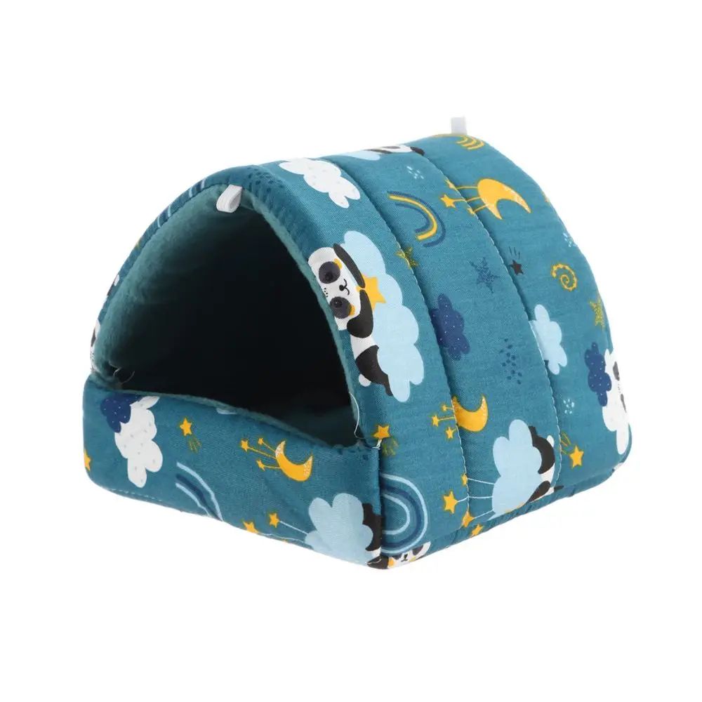 Warm Plush Small Animal Sleeping Bed Cozy Winter Guinea Pig Nest Hamster House Rabbit Squirrel S 1