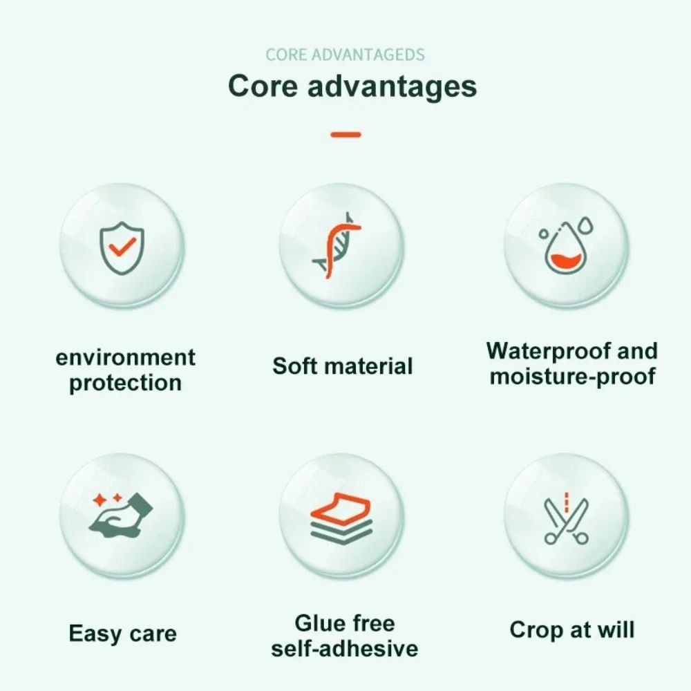 906 Inches XPE Foam 3D Skirting Board Trim 8cm Waterproof SelfAdhesive Wall Sticker Baseboard Wais 4