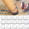 4 Pcs Transparent PVC Chair Leg Caps NonSlip Table Foot Covers Floor Protector Pads For Round Fur