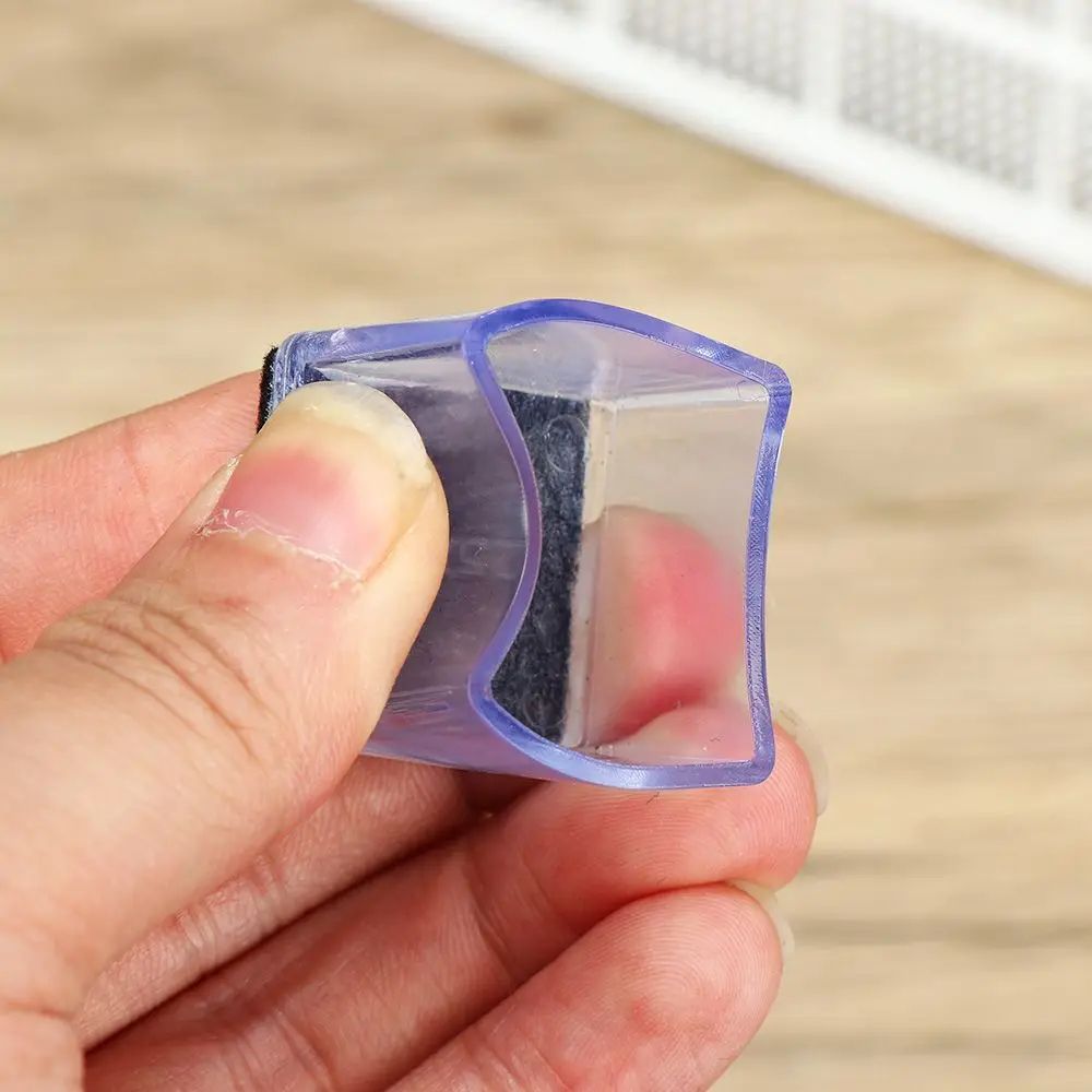 4 Pcs Transparent PVC Chair Leg Caps NonSlip Table Foot Covers Floor Protector Pads For Round Fur
