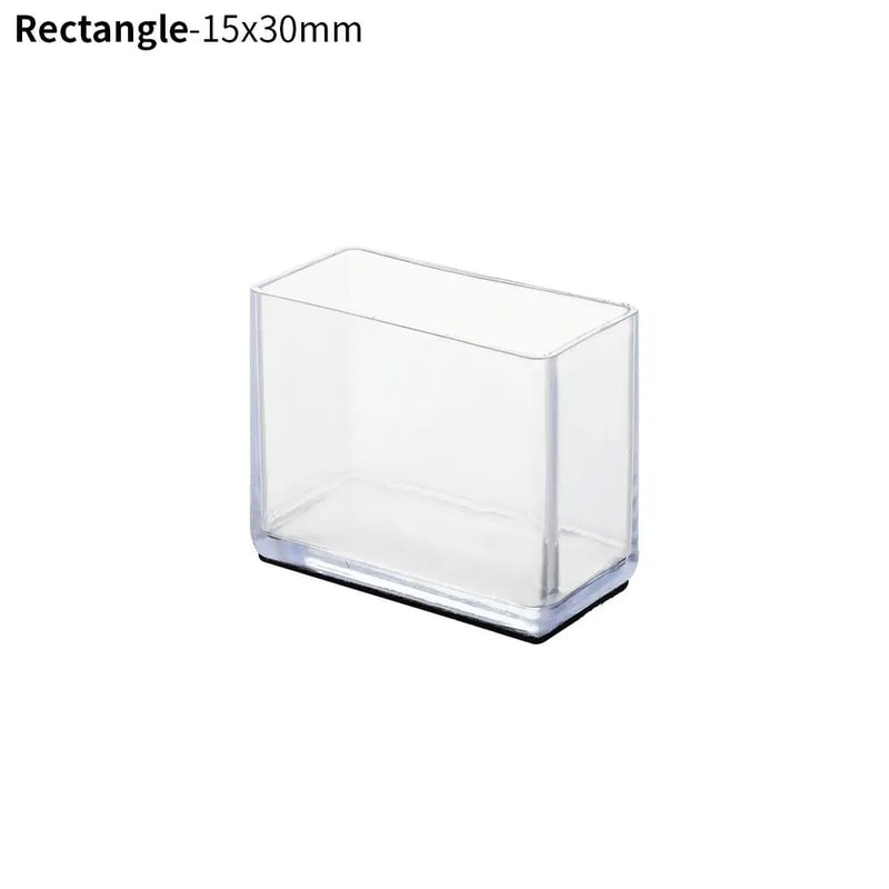 4 Pcs Transparent PVC Chair Leg Caps NonSlip Table Foot Covers Floor Protector Pads For Round Fur 24