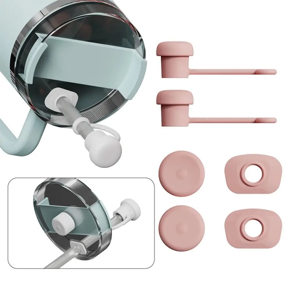 Silicone SpillProof Stopper Set For Stanley Cup 40oz30oz 1020 Straw Cap Leak Stopper Tumbler Acces 0