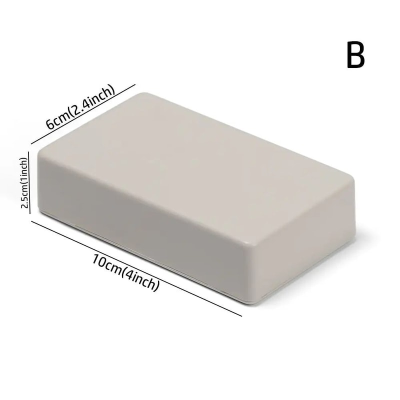 White Waterproof Project Box For Electronics DIY Wiring Sealed Plastic Instrument Enclosure With 15