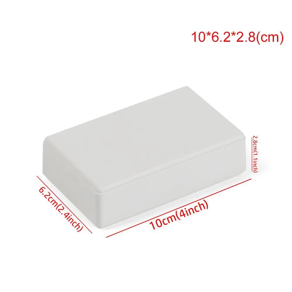 White Waterproof Project Box For Electronics DIY Wiring Sealed Plastic Instrument Enclosure With 17
