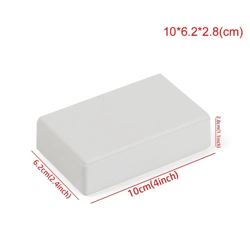White Waterproof Project Box For Electronics DIY Wiring Sealed Plastic Instrument Enclosure With 17
