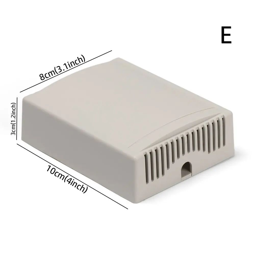 White Waterproof Project Box For Electronics DIY Wiring Sealed Plastic Instrument Enclosure With 18