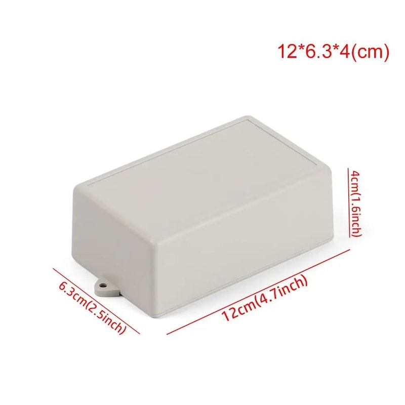 White Waterproof Project Box For Electronics DIY Wiring Sealed Plastic Instrument Enclosure With 19