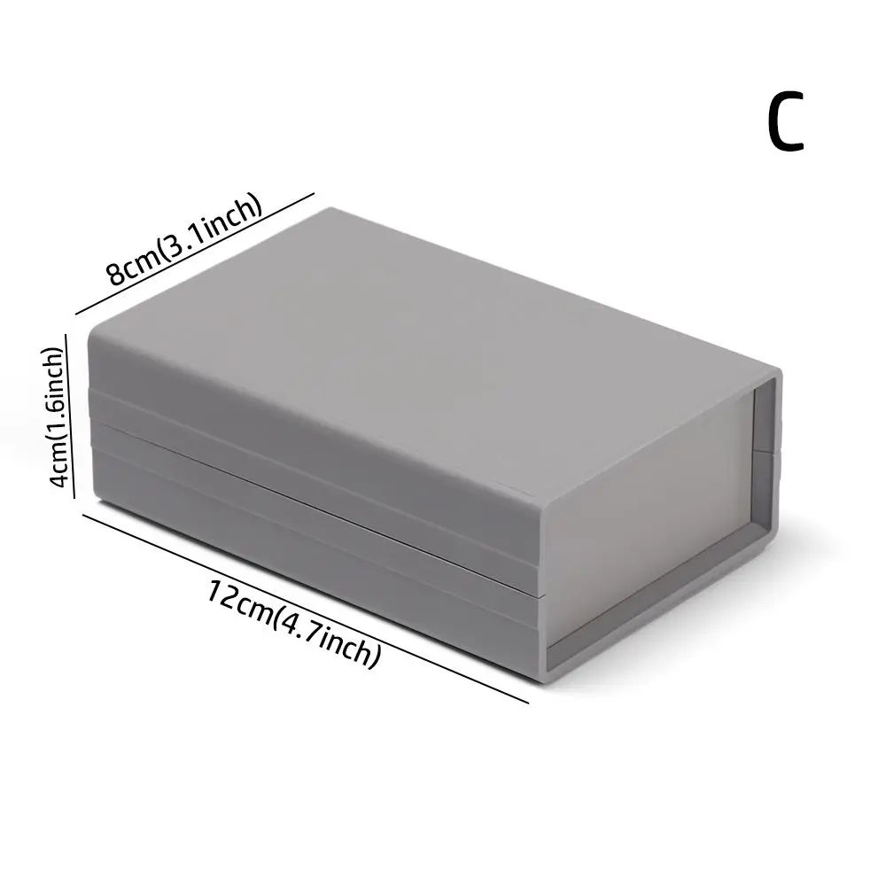 White Waterproof Project Box For Electronics DIY Wiring Sealed Plastic Instrument Enclosure With 20