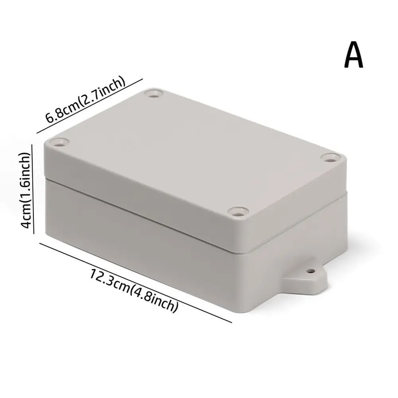 White Waterproof Project Box For Electronics DIY Wiring Sealed Plastic Instrument Enclosure With 21