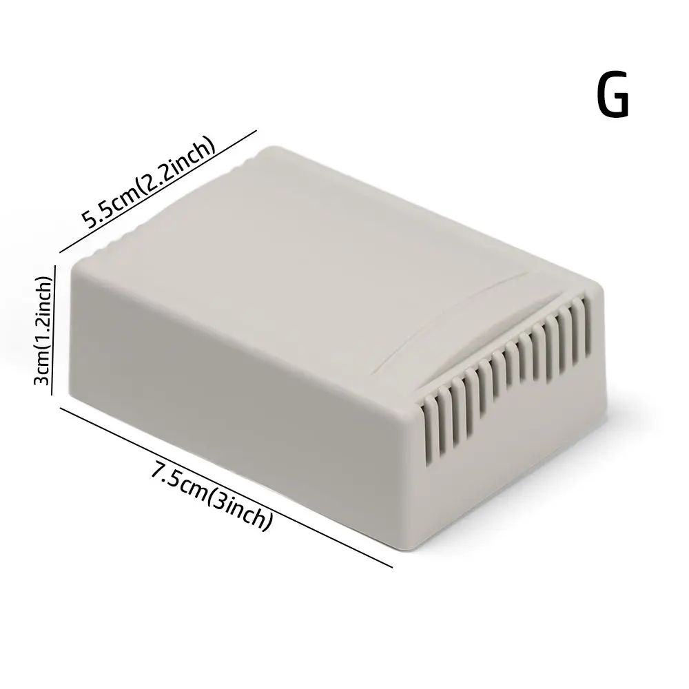 White Waterproof Project Box For Electronics DIY Wiring Sealed Plastic Instrument Enclosure With 10