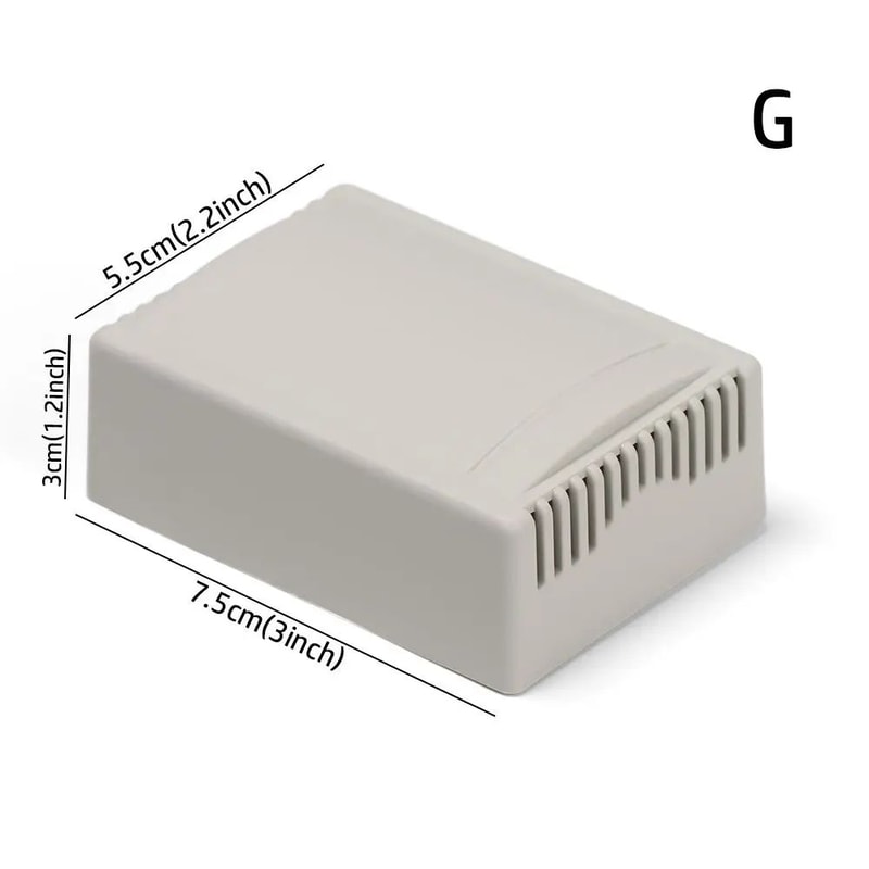 White Waterproof Project Box For Electronics DIY Wiring Sealed Plastic Instrument Enclosure With 10