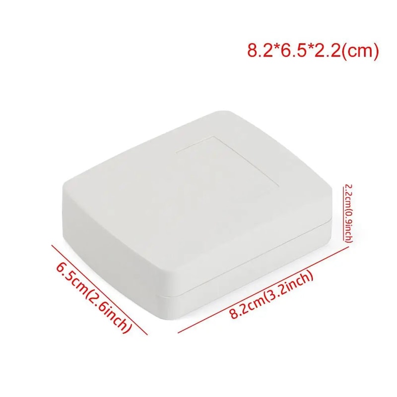 White Waterproof Project Box For Electronics DIY Wiring Sealed Plastic Instrument Enclosure With 11