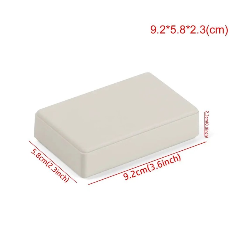 White Waterproof Project Box For Electronics DIY Wiring Sealed Plastic Instrument Enclosure With 12