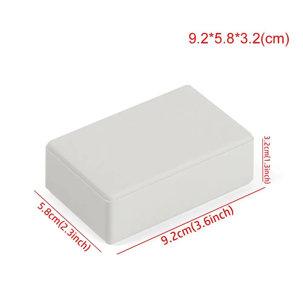 White Waterproof Project Box For Electronics DIY Wiring Sealed Plastic Instrument Enclosure With 13