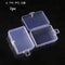 Square Clear Storage Box Set 10 Sizes Transparent Organizer Case For Small Items Fishing Tackle Too 6