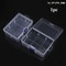 Square Clear Storage Box Set 10 Sizes Transparent Organizer Case For Small Items Fishing Tackle Too 14