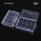 Square Clear Storage Box Set 10 Sizes Transparent Organizer Case For Small Items Fishing Tackle Too 15