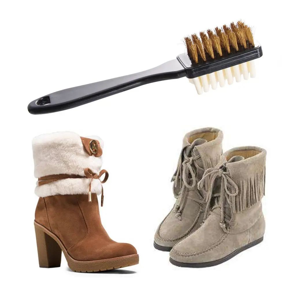 LongHandle Shoe Cleaning Brush With Rubber Eraser Multipurpose Boot Leather Cleaner For Dust Scuf 4