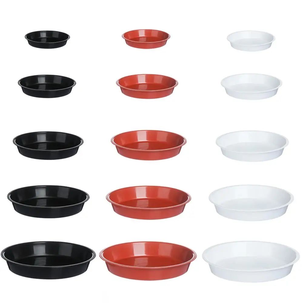 3 Pcs Plant Pot Saucers Drip Trays Durable Plastic Flower Pot Trays For IndoorOutdoor Planters Wat 1