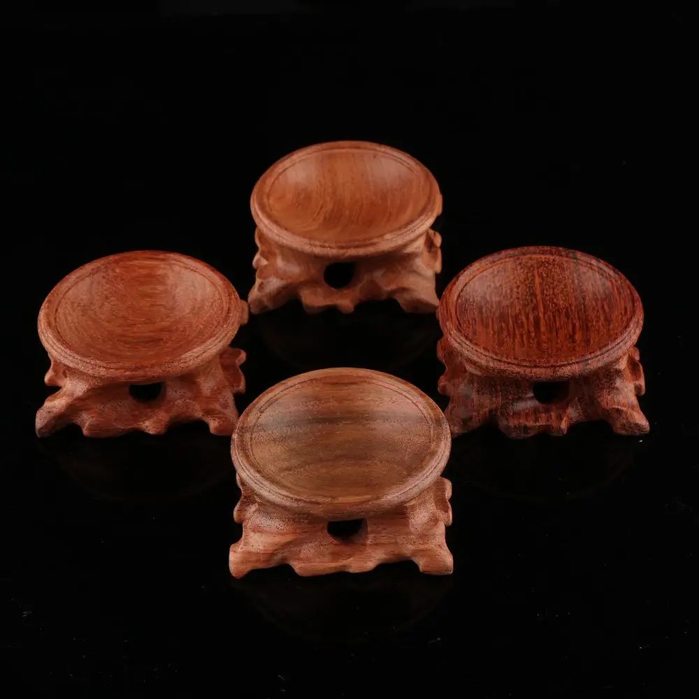 Retro Wooden Crystal Ball Stand Display Holder Base For Crystal Sphere Home Decor Ornament Photogr 0