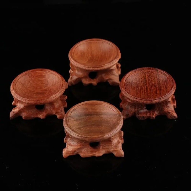 Retro Wooden Crystal Ball Stand Display Holder Base For Crystal Sphere Home Decor Ornament Photogr 0