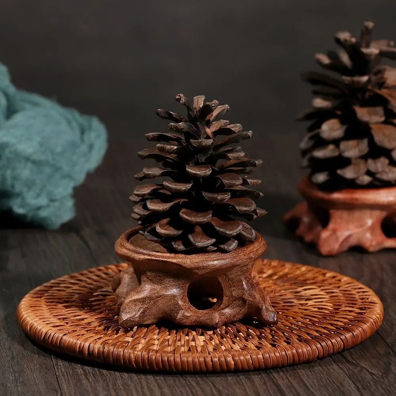 Retro Wooden Crystal Ball Stand Display Holder Base For Crystal Sphere Home Decor Ornament Photogr 2