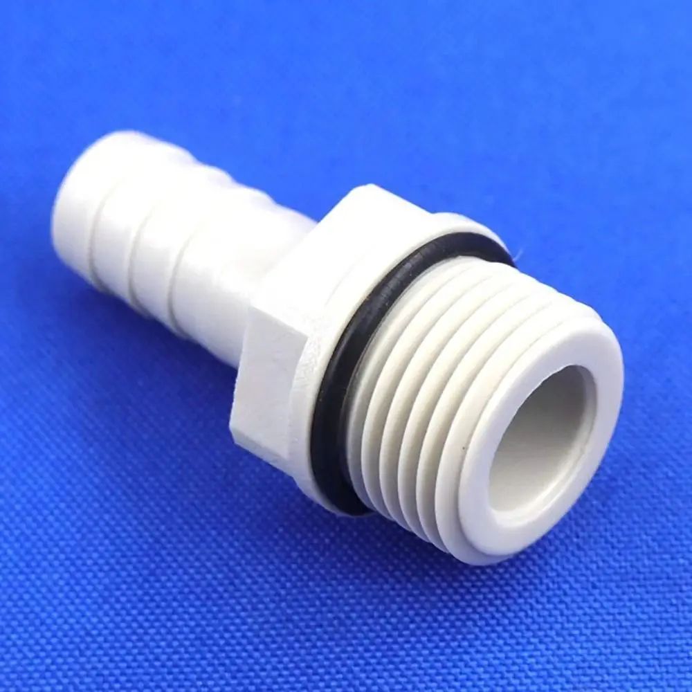 Barbed Hose Fitting Adapter 681012mm 18 14 Inches BSP Male Thread Plastic Connector For Pipe Tub 3