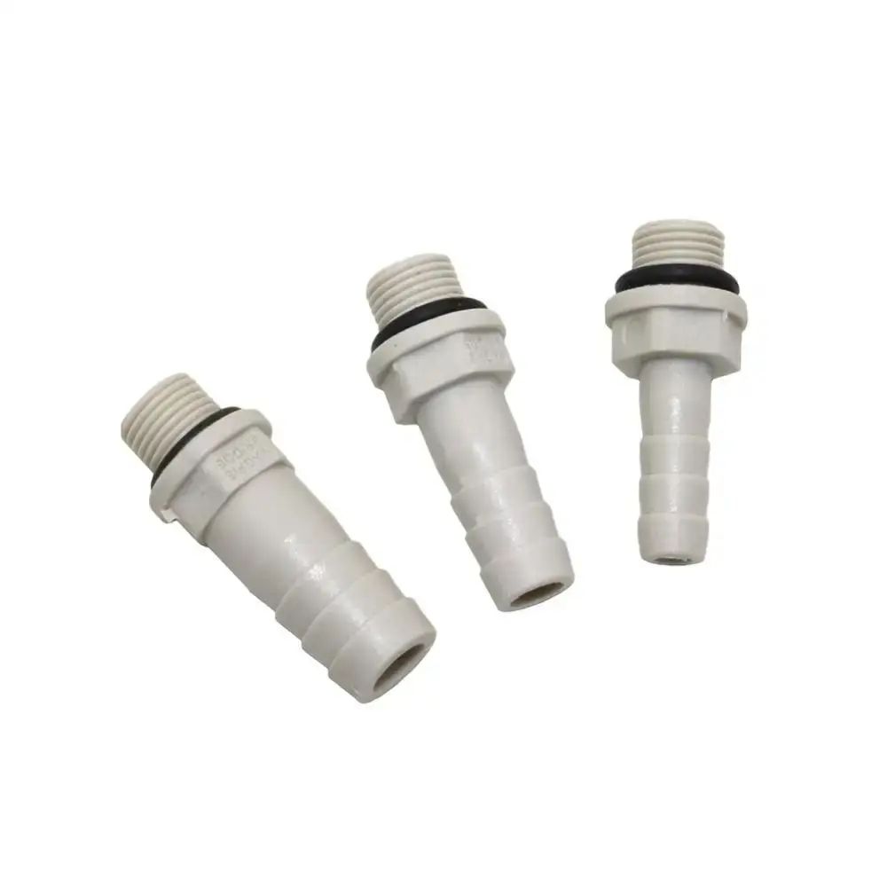 Barbed Hose Fitting Adapter 681012mm 18 14 Inches BSP Male Thread Plastic Connector For Pipe Tub 5
