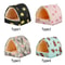 Warm Plush Small Animal Bed For Guinea Pig Hamster Cozy Winter Sleeping Nest Mat For Rabbit Squir 4