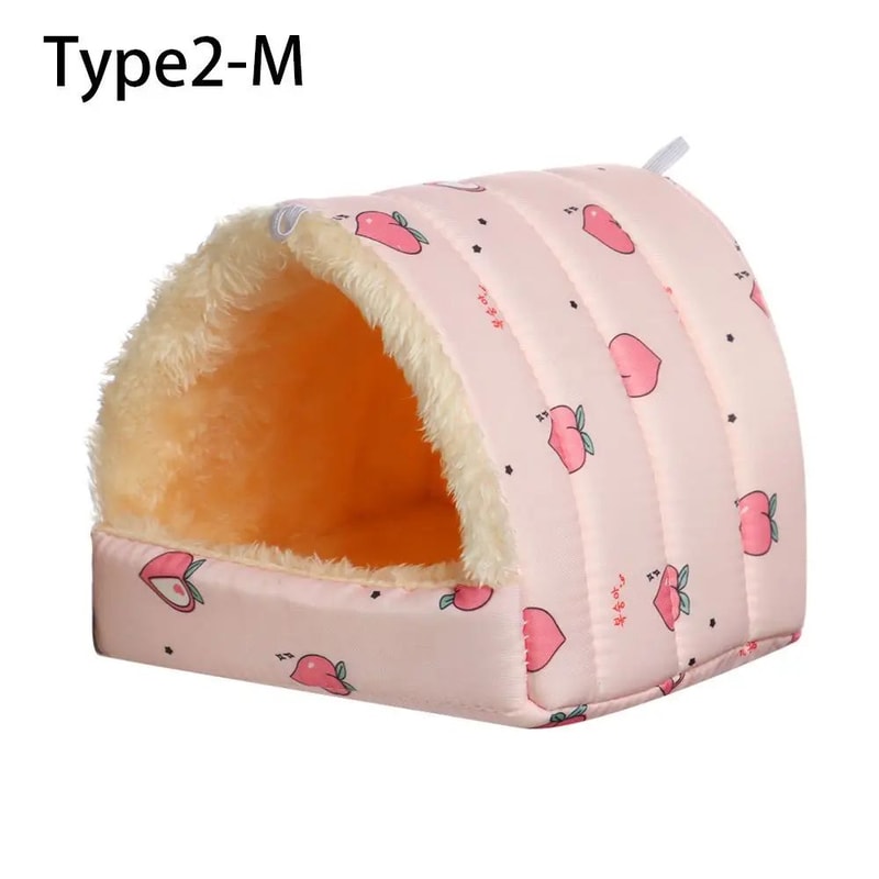 Warm Plush Small Animal Bed For Guinea Pig Hamster Cozy Winter Sleeping Nest Mat For Rabbit Squir 11