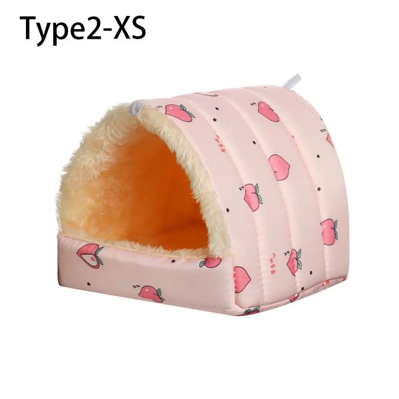 Warm Plush Small Animal Bed For Guinea Pig Hamster Cozy Winter Sleeping Nest Mat For Rabbit Squir 13