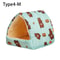 Warm Plush Small Animal Bed For Guinea Pig Hamster Cozy Winter Sleeping Nest Mat For Rabbit Squir 18