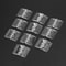 2 Pcs Clear Folding Door Hinges Transparent AcrylicABS Cabinet Hinges For Furniture Doors Foldable 1