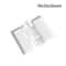 2 Pcs Clear Folding Door Hinges Transparent AcrylicABS Cabinet Hinges For Furniture Doors Foldable 6