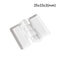 2 Pcs Clear Folding Door Hinges Transparent AcrylicABS Cabinet Hinges For Furniture Doors Foldable 6
