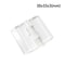 2 Pcs Clear Folding Door Hinges Transparent AcrylicABS Cabinet Hinges For Furniture Doors Foldable 7