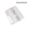 2 Pcs Clear Folding Door Hinges Transparent AcrylicABS Cabinet Hinges For Furniture Doors Foldable 9