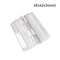2 Pcs Clear Folding Door Hinges Transparent AcrylicABS Cabinet Hinges For Furniture Doors Foldable 9